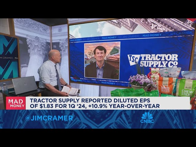 ⁣Tractor Supply CEO Hal Lawton goes one-on-one with Jim Cramer