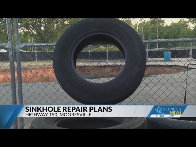 ⁣Mooresville leaders say land owner not at fault for sinkhole