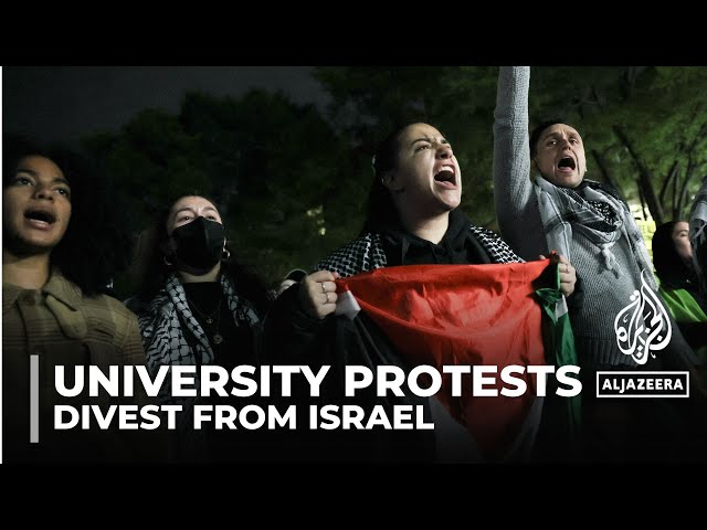 ⁣Palestine solidarity: Second week of protests across US campuses