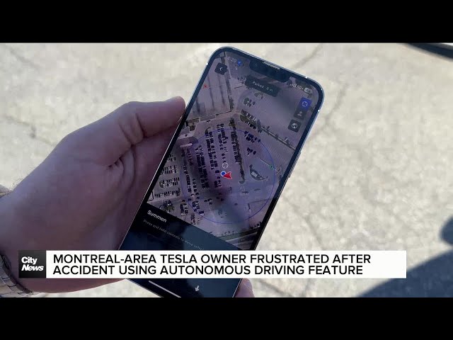 ⁣Montreal-area Tesla owner frustrated after accident using driving app