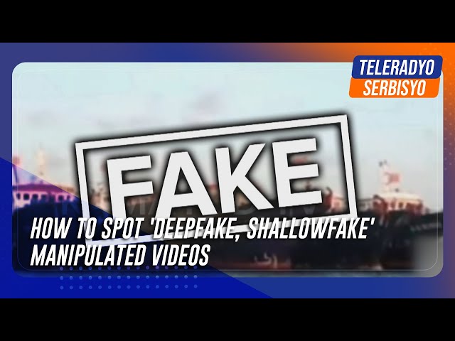 ⁣How to spot 'deepfake, shallowfake' manipulated videos