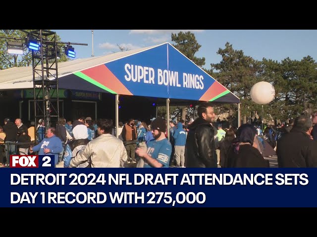 ⁣NFL Draft in Detroit sees over 275K attendees on night 1