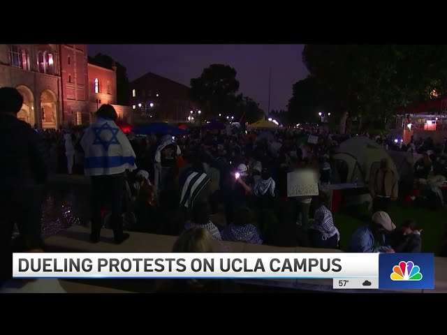 Dueling protests on UCLA campus