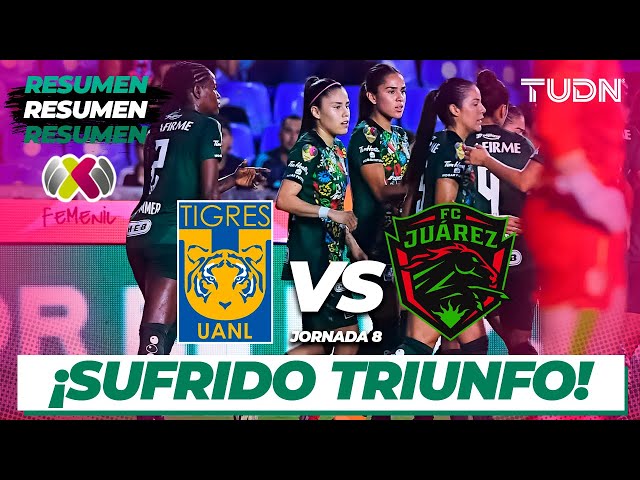 ⁣Resumen y goles | Tigres vs Juárez | Liga Mx Femenil-CL2024 J8  | TUDN