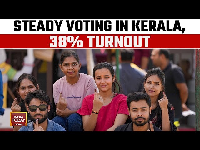 ⁣Lok Sabha Polls: Steady Voting In Kerala, 38% Turnout Recorded At 1pm | India Today
