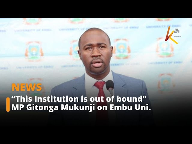 ⁣MP Gitonga Mukunji Defends University of Embu Land in Manyatta Constituency.