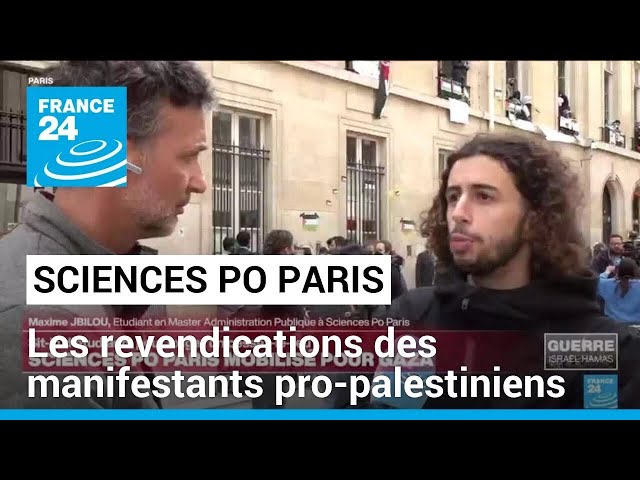 ⁣Mobilisation pro-palestinienne à Sciences Po Paris : les revendications des étudiants