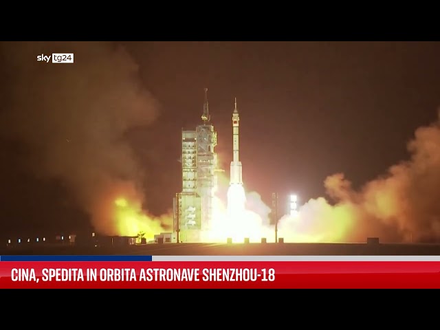 ⁣Partenza del razzo cinese Shenzhou 18