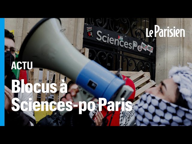 ⁣Sciences-po Paris occupé : des étudiants pro-palestiniens ont passé la nuit dans le bâtiment