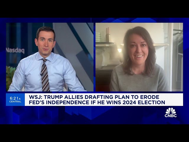 ⁣Trump allies' plans to erode Fed's independence is 'incredibly dangerous': Semaf