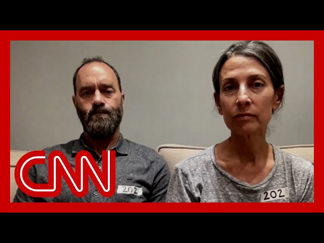 ⁣Parents of hostage speak after release of Hamas video showing him alive