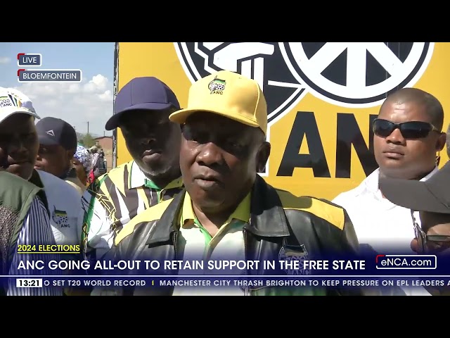 Cyril Ramaphosa is on a campaign trail in Bloemfontein