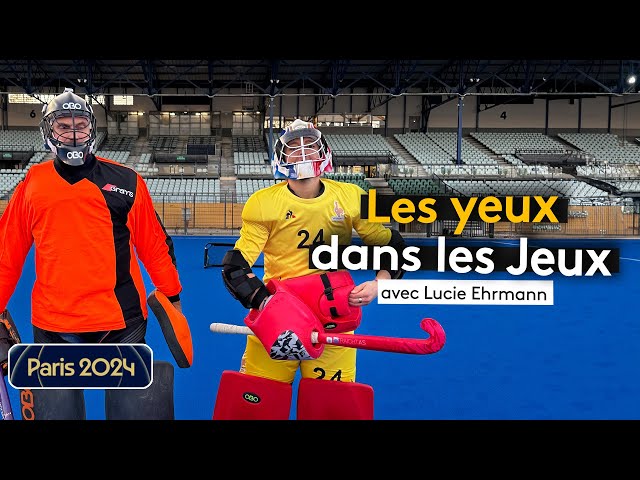 ⁣Les yeux dans les Jeux avec Lucie Ehrmann, la gardienne de l'équipe de France de hockey sur gaz