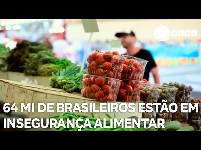 ⁣64 milhões de brasileiros estão em insegurança alimentar