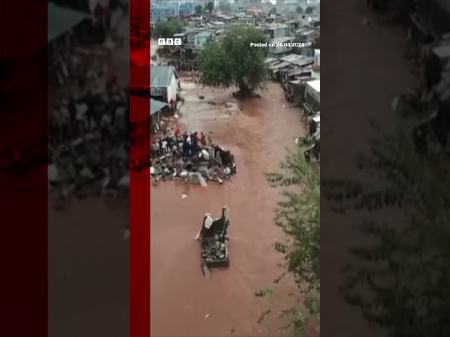 ⁣Floods cause devastation in Kenya after days of heavy rain. #Nairobi #Shorts #BBCNews