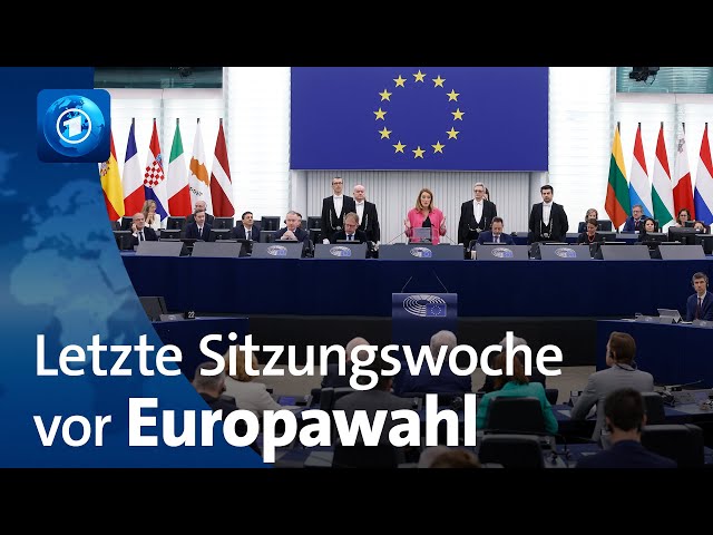 ⁣EU-Parlament: Letzte Sitzungswoche vor Europawahl