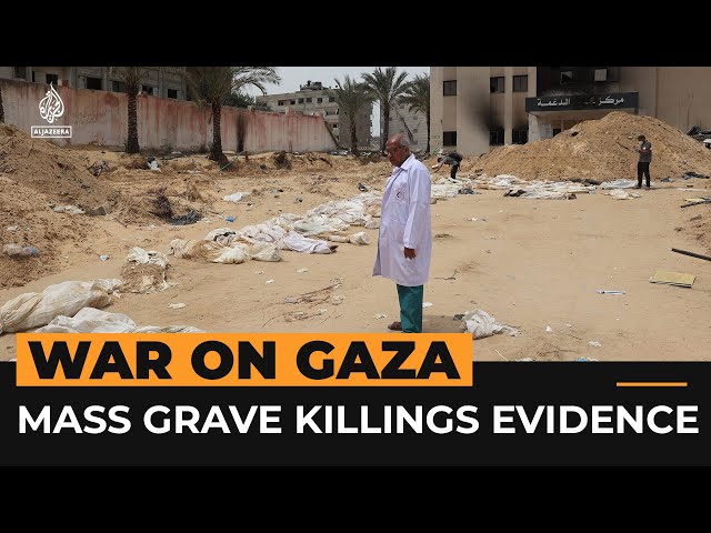 ⁣Gaza emergency officials present evidence of mass grave killings | Al Jazeera Newsfeed