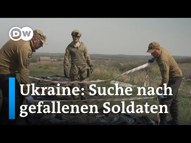 ⁣Schwierige Leichensuche an der ukrainischen Front | DW Nachrichten