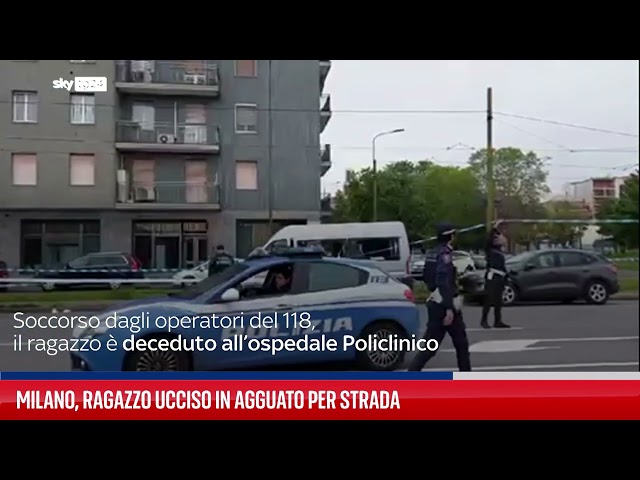 Milano, ragazzo ucciso in agguato per strada