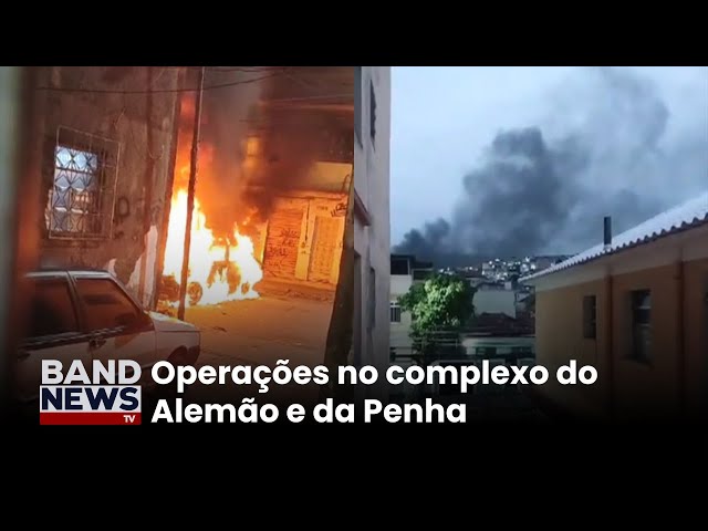⁣Tiros, fogo e bandidos em fuga no Rio de Janeiro | BandNews TV