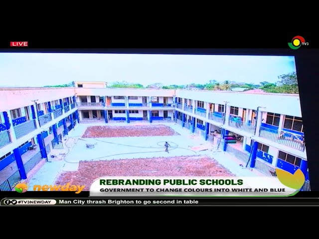 ⁣#TV3NewDay: Rebranding of Public Schools - Government to change colours into white and blue