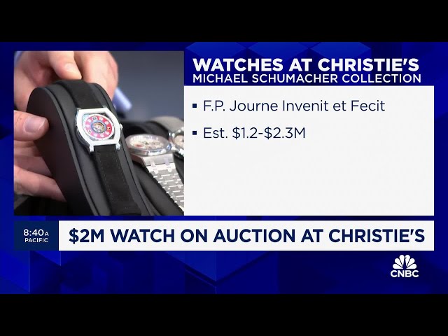 ⁣Christie's puts $2 million watch formerly owned by F1 legend Michael Schumacher on the auction 