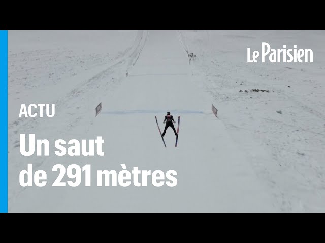 ⁣Ce Japonais pulvérise le record du plus long saut à ski du monde