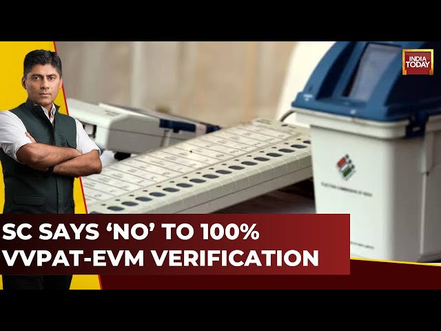 ⁣India First With Gaurav Sawant: Supreme Court Rejects Demand For 100% Verification Of VVPAT Slips
