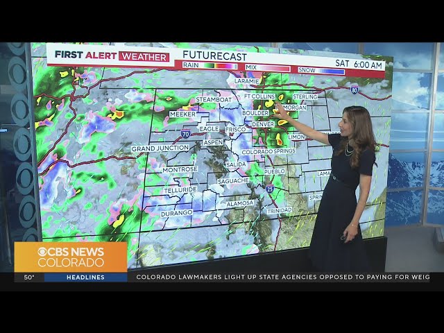 ⁣Denver weather: Storm on track to bring soaking rain this weekend