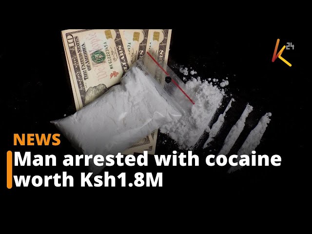 ⁣Trafficker nabbed on Nairobi-bound bus with Cocaine worth Ksh1.8M
