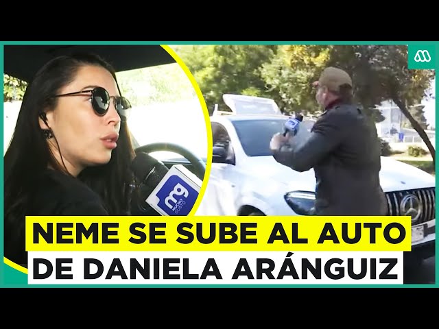 ⁣"Yo voy a ganar": Neme se sube al auto de Daniela Aránguiz y responde por querella de Mait