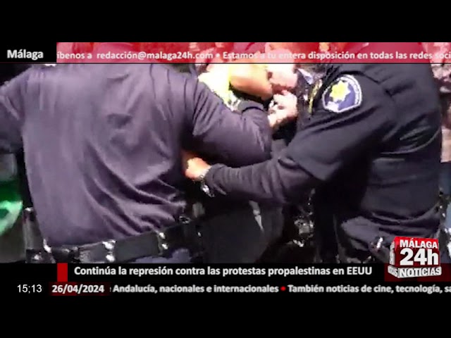 ⁣Noticia - Continúa la represión contra las protestas propalestinas en EEUU