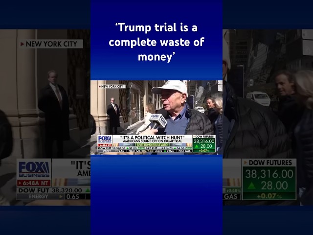 ⁣‘NO BIGGER WASTE OF MONEY': Americans sound off on Trump trial on streets of NY #shorts