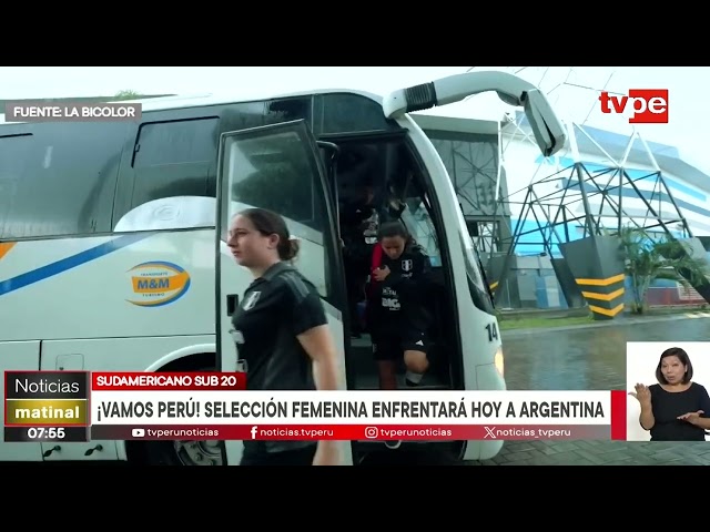 ⁣¡Vamos Perú! Selección femenina Sub-20 enfrentará hoy a Argentina