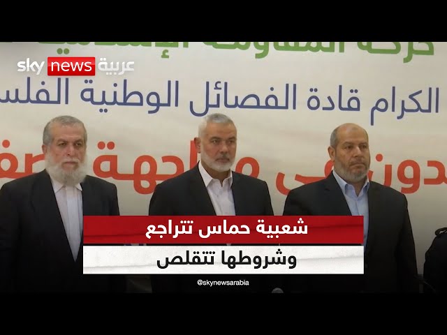 ⁣شعبية حماس تتراجع وشروطها تتقلص | #ملف_اليوم