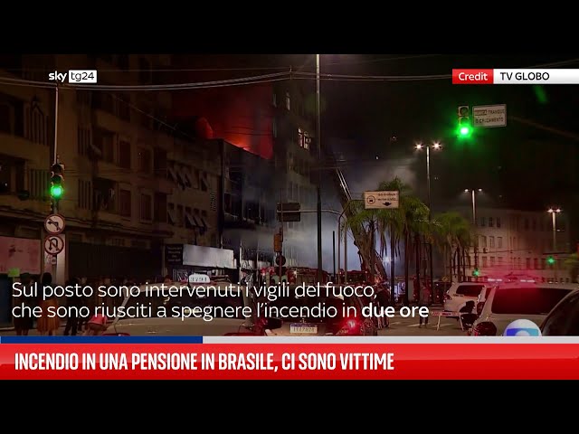 ⁣Brasile, in fiamme guesthouse a Porto Alegre: vittime