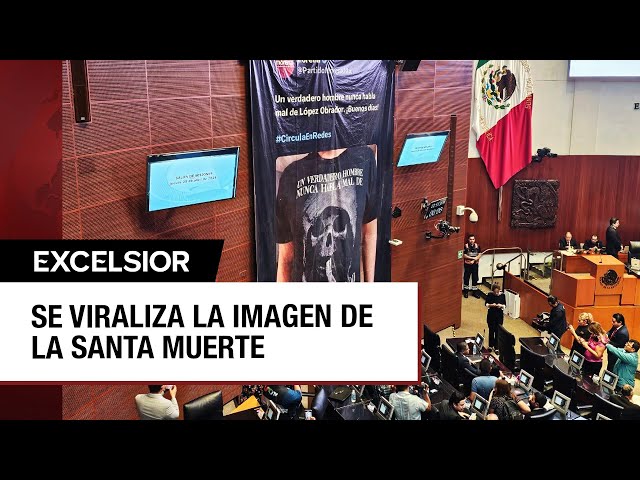 ⁣Panistas en el Senado condenan playera con imagen de la Santa Muerte