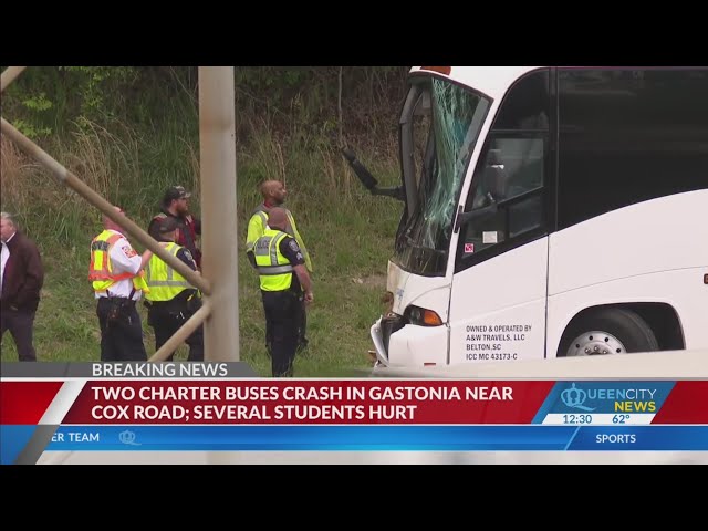 ⁣Students on Carowinds field trip injured in I-85 bus wreck