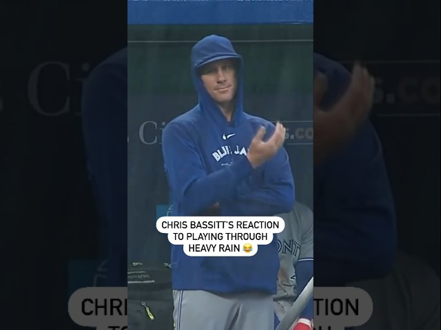 ⁣Chris Bassitt Couldn’t Believe How Long It Took For The Jays-Royals Game To Go In A Rain Delay ️