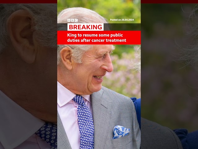 ⁣King Charles to resume some public duties after cancer treatment. #Shorts #KingCharles #BBCNews