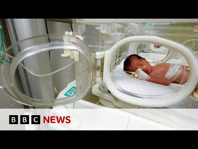 ⁣Baby saved from dead mother's womb in Gaza dies | BBC News