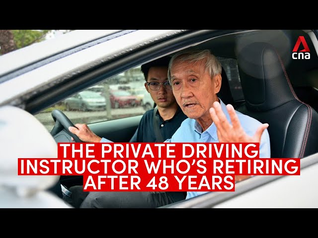 ⁣The private driving instructor who's retiring after 48 years on the job