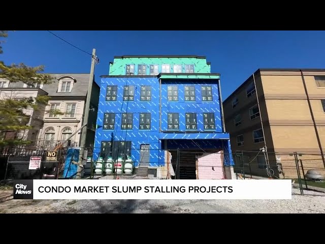 ⁣Condo market slump stalling construction projects