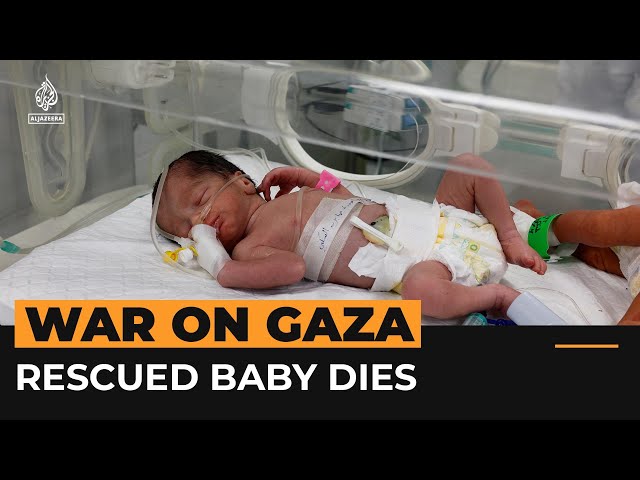 ⁣Baby girl rescued from mother’s womb dies | #AJshorts