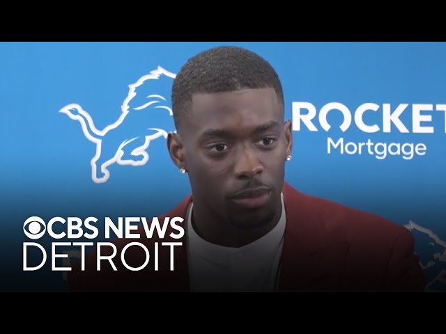 ⁣Detroit Lions introduce 2024 NFL Draft first-round pick Terrion Arnold