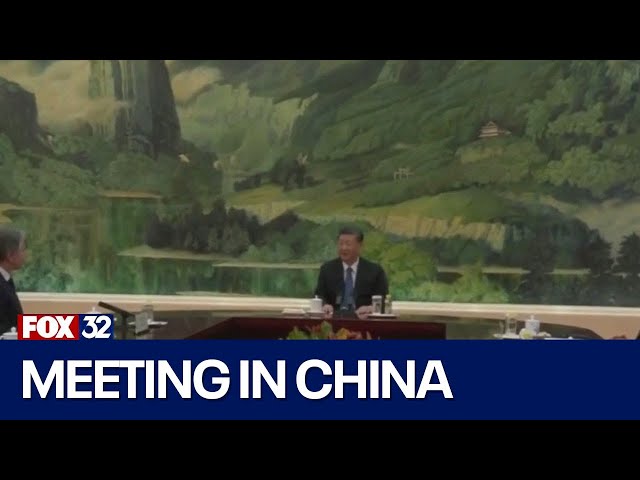 ⁣Secretary of State sits down with Chinese president during visit