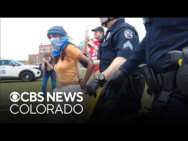 ⁣About 40 pro-Palestinian protesters arrested on Auraria Campus, face trespassing charges