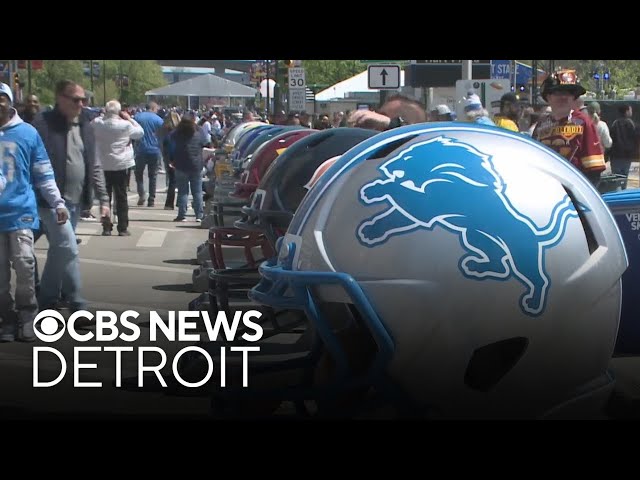 ⁣Detroit Lions fans show out at 2024 NFL Draft