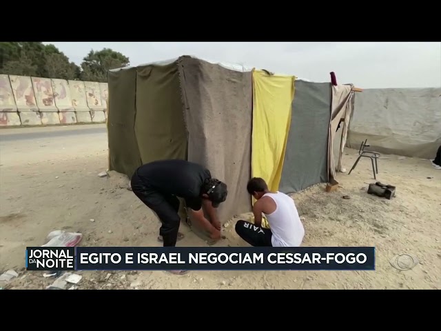 ⁣Israel e Egito retomam discussões sobre cessar-fogo em Gaza