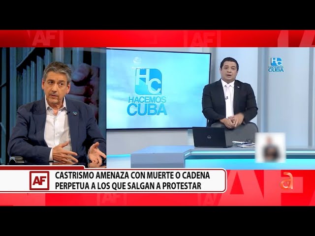 Las fuertes amenazas del Castrismo en la TV cubana a sus ciudadanos si sale a protestar